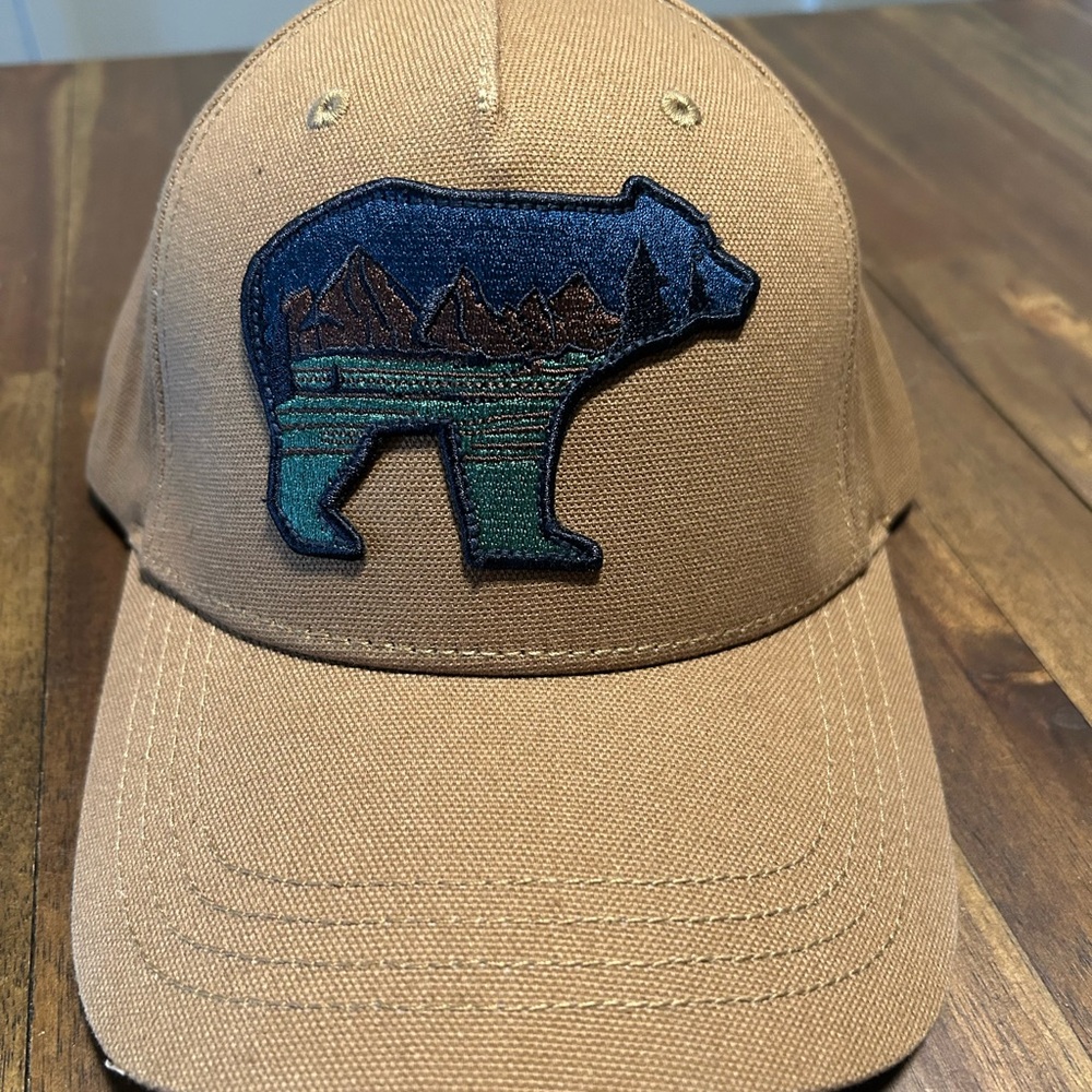 Tan Bear Patch Women's Cap